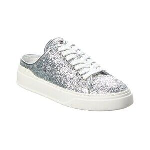 Stuart Weitzman Women's Skater Glitter Mule Sneaker Size 7